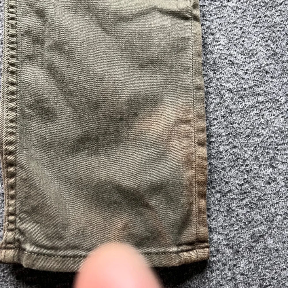 Hudson Pants Mens 31 Olive Green Fits 31x33 Blake Slim Ares M275DLE Button Fly‎
